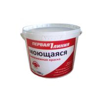 Первая линия краска водоэмульс. Моющаяся 3 кг